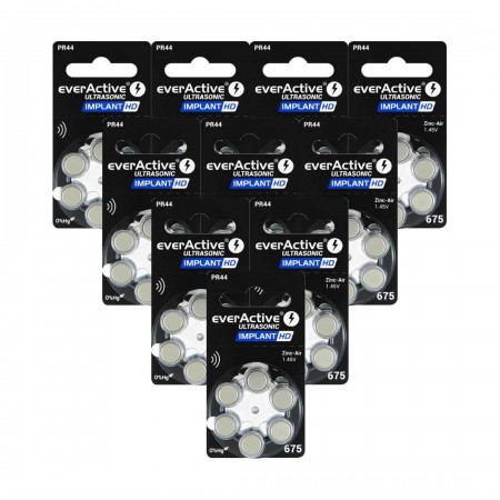 EverActive Ultrasonic 675 Implant PR44 klausos baterijos 60 vnt.